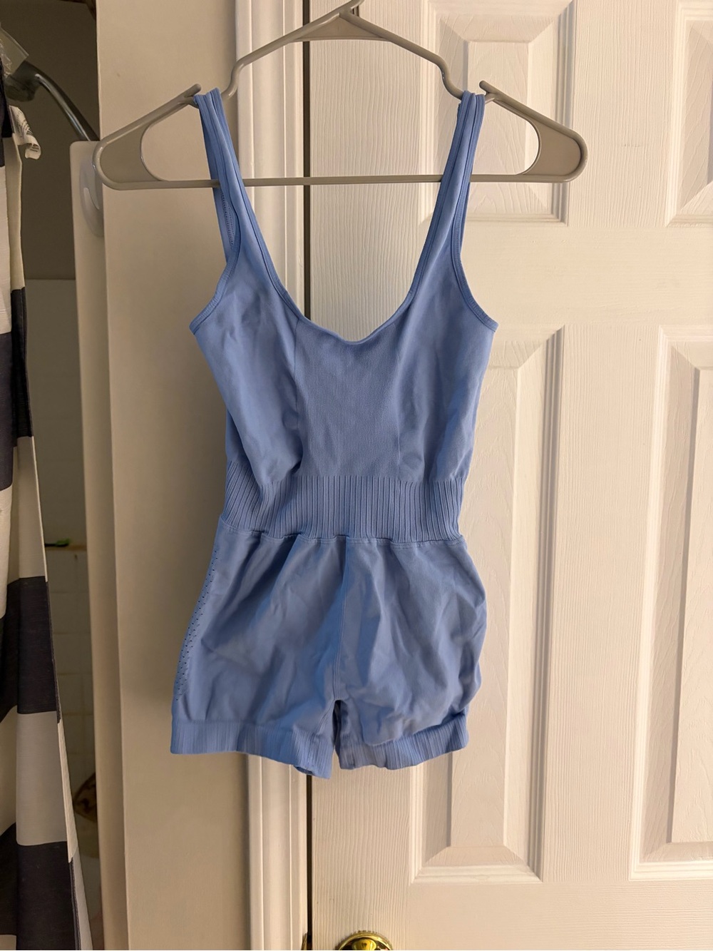 Free People Movement Sky Blue Runsie Romper XS